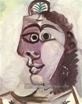Tête de femme 2 1971 cubiste Peinture à l'huile